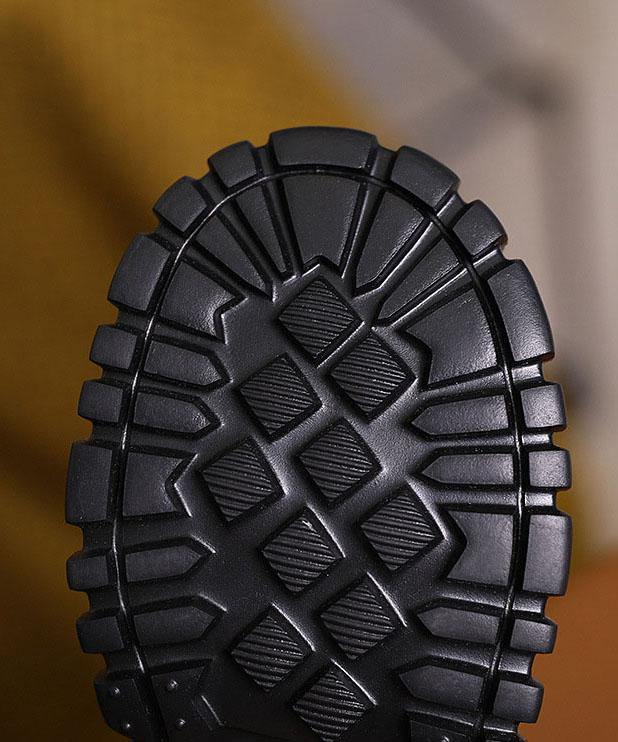 ブラック フラットシューズ バックルストラップ プラットフォーム フラットシューズ レディース